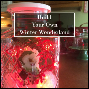ساخت یک سرزمین عجایب زمستانی در یک شیشه